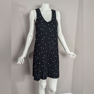 Zsupply the breezy mini dress black and white polka dot small